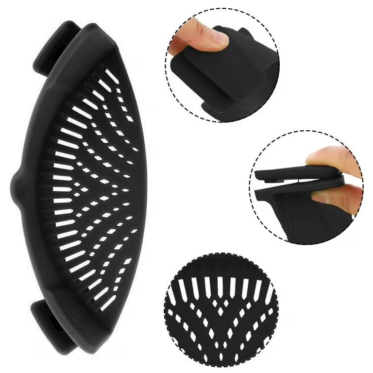 Clip-On Silicone Pot Strainer