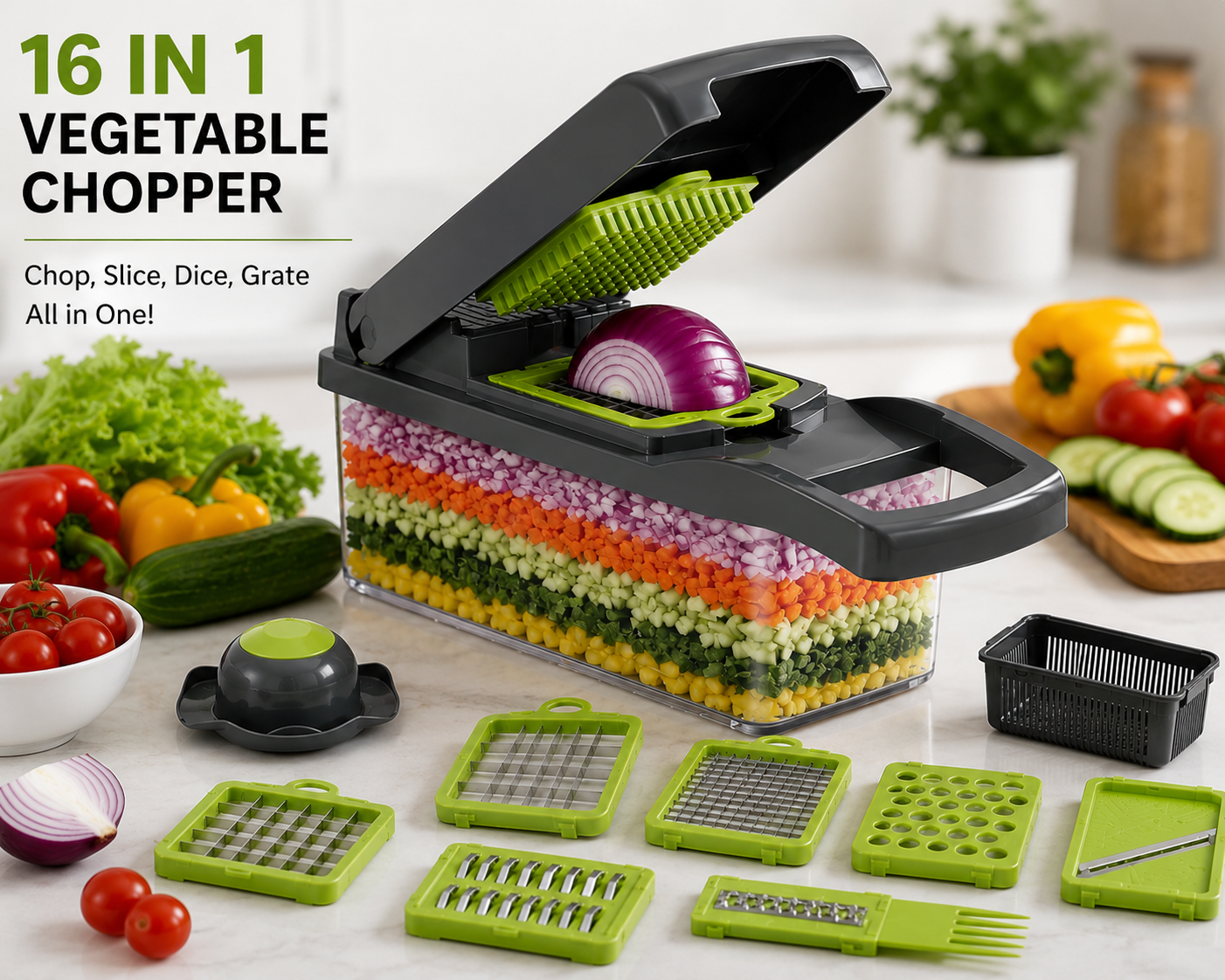 PrecisionCut™ 16-in-1 Prep System